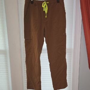Men's Figs Brown Cargo Scrub Pants